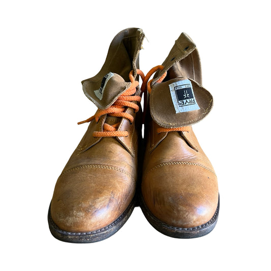 Vintage Frye White Label Distressed & Well Worn Lace Up Ankle Boots Women’s 8