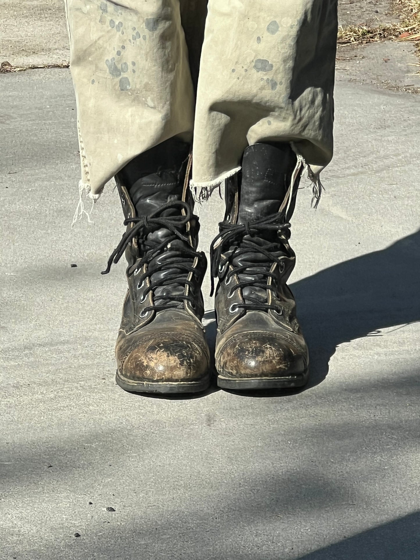 Vintage 80’s Ansi Distressed Biltrite Military Steel Toe Combat Boots Women’s 8.5/9