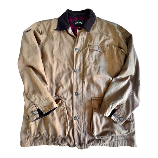 Vintage 90’s Orvis Barn Jacket Corduroy Trim L