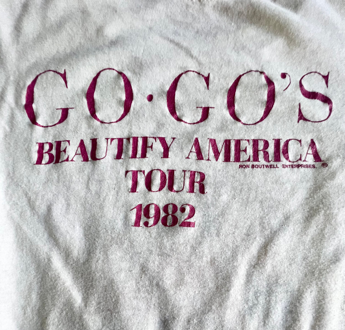 Vintage Original 1982 Go Go’s Single Stitch Beautify America Tour T-Shirt S