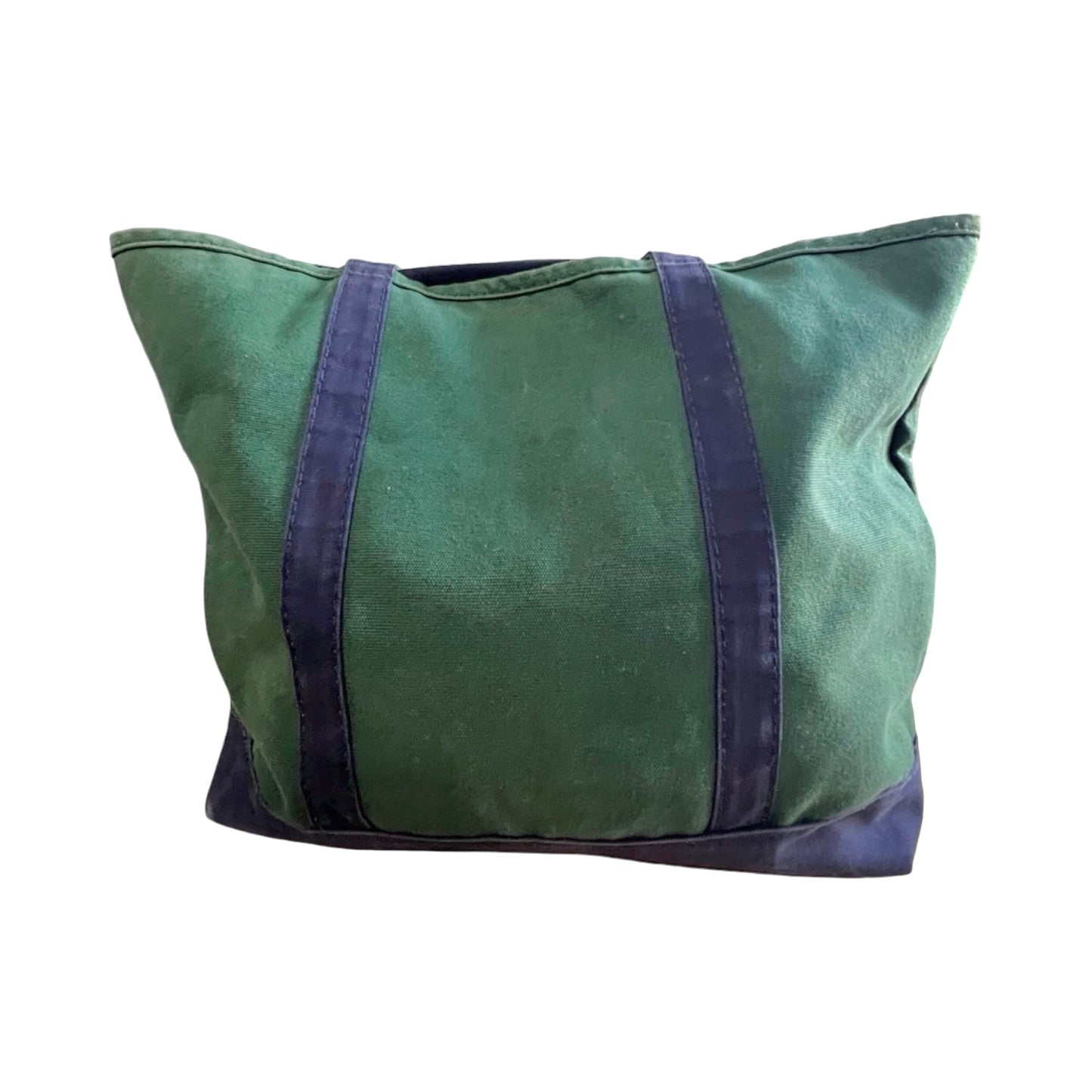 Vintage 90’s Lands End XL Zip Tote Tote Navy & Green