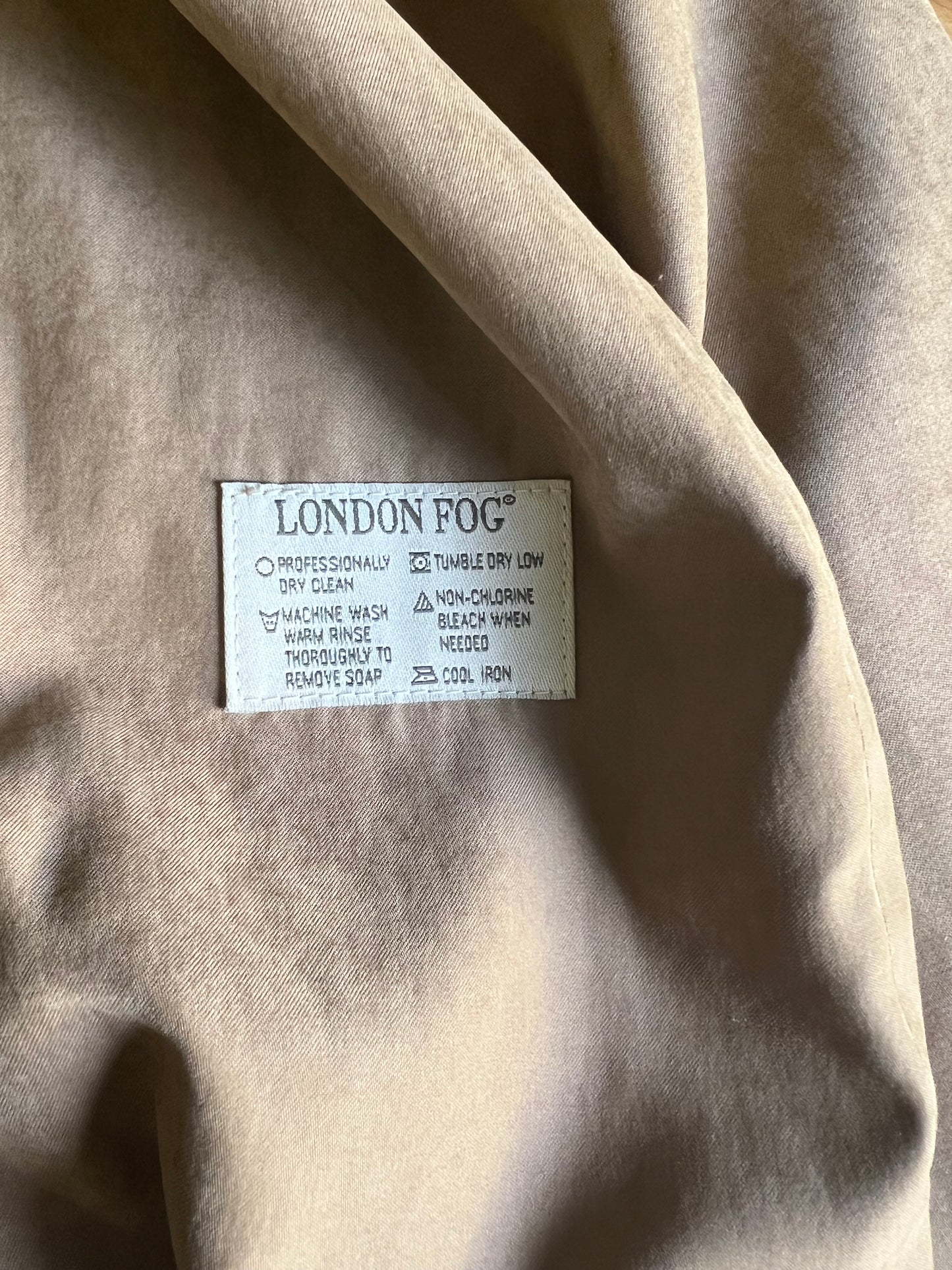 Vintage London Fog Oversized Double Breasted Trench Coat Pea Coat M-XL