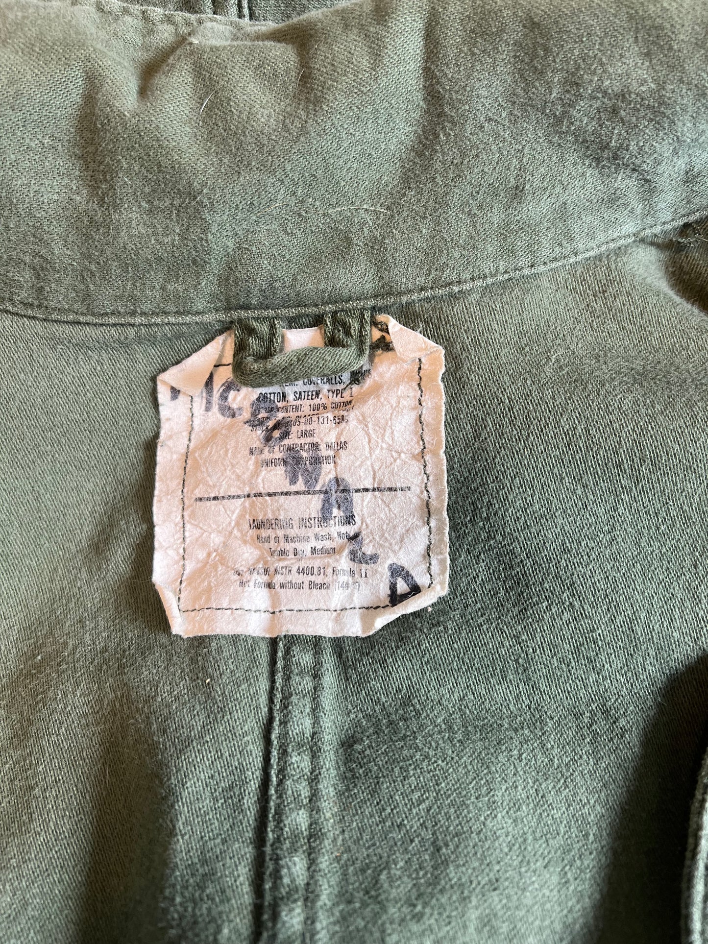 Vintage Distressed Army Jumpsuit McDonald L