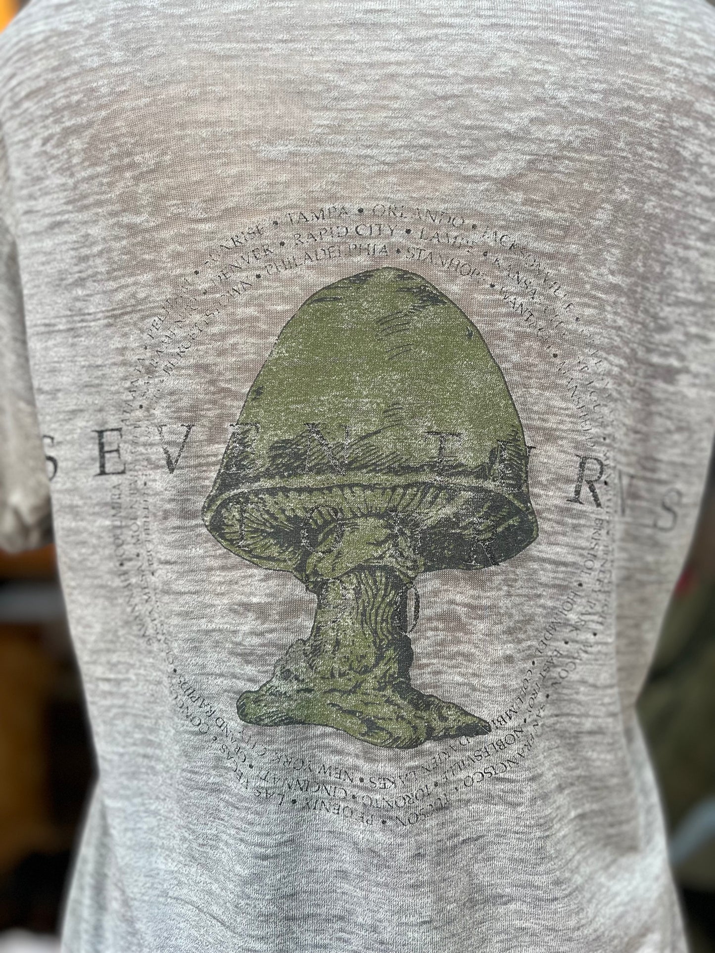 Vintage The Allman Brothers Band 1990 Seven Turns Thrashed Single Stitch Tee L