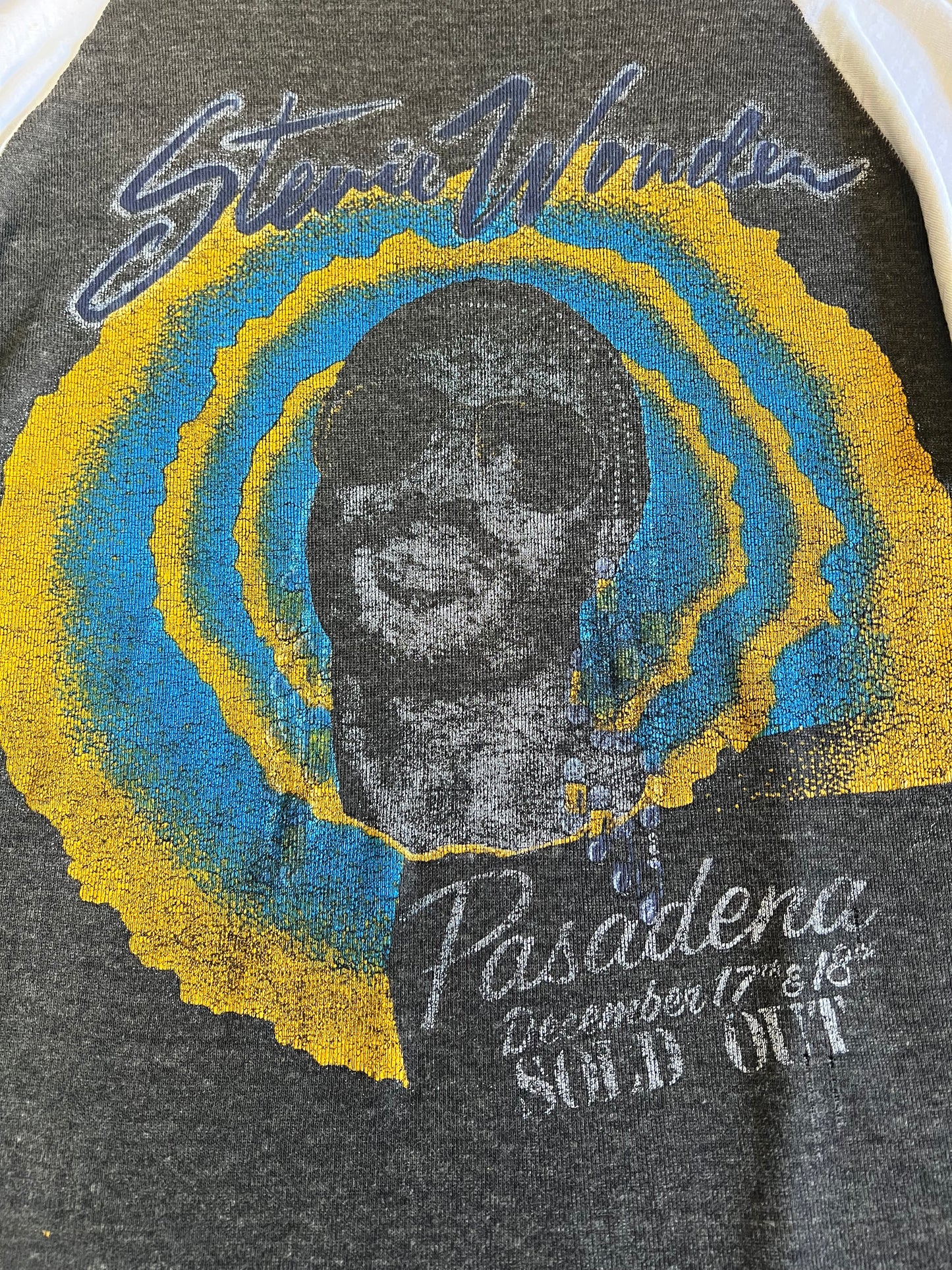 SUPER RARE!! Vintage Stevie Wonder 1971 Sold Out Pasadena Rock Tee