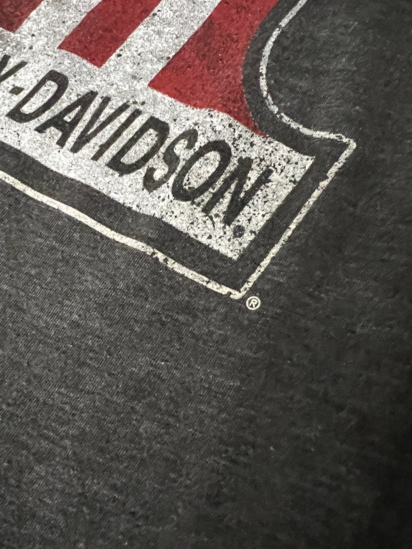 Vintage Harley Davidson Muscle Tee USA Number One Chicago 2010 Cut Off T-Shirt L/XL