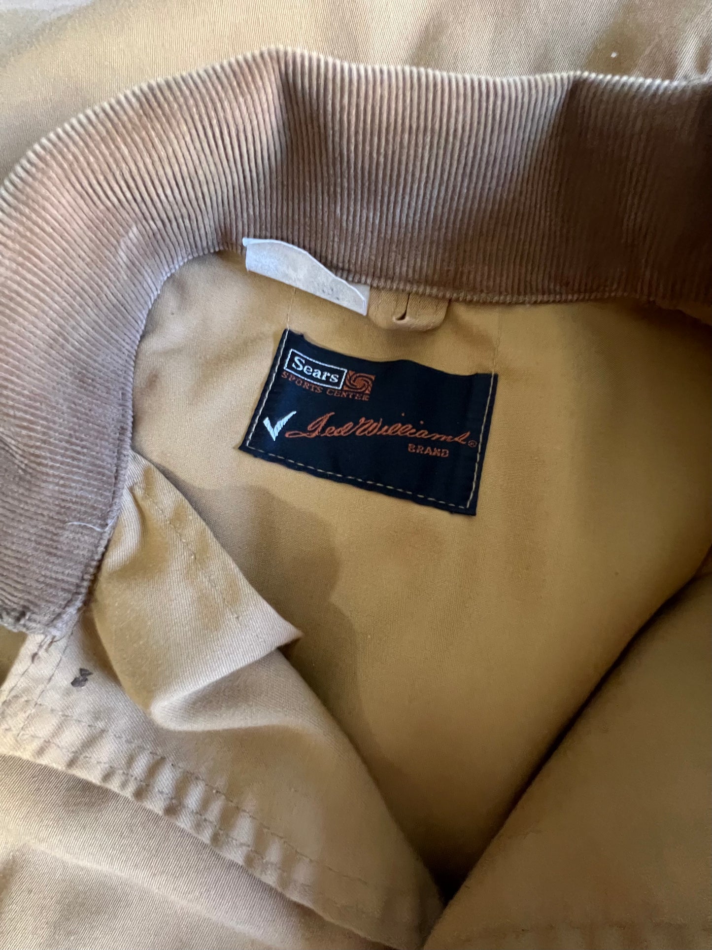 Vintage Ted Williams for Sears Sporting Center Chore Coat