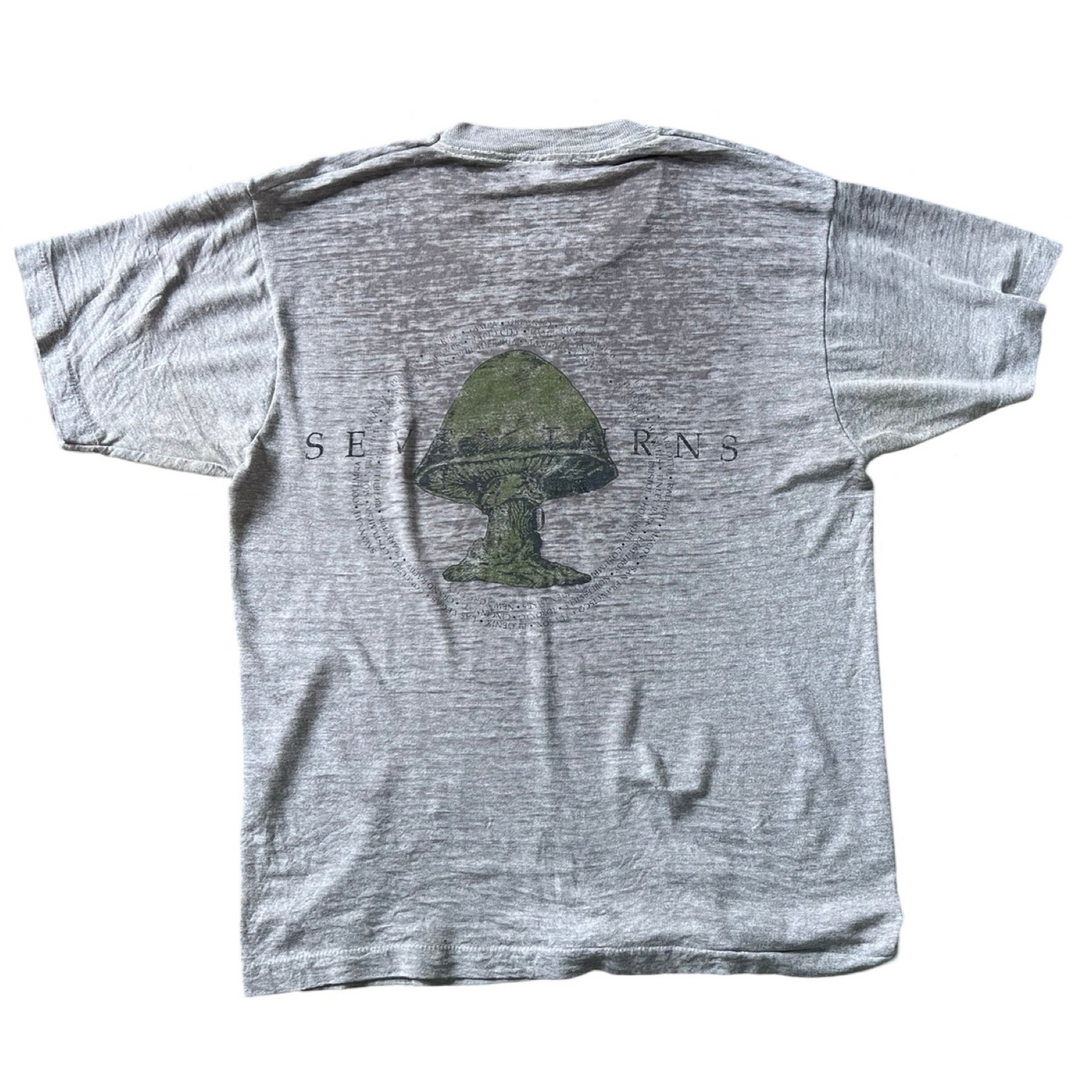 Vintage The Allman Brothers Band 1990 Seven Turns Thrashed Single Stitch Tee L