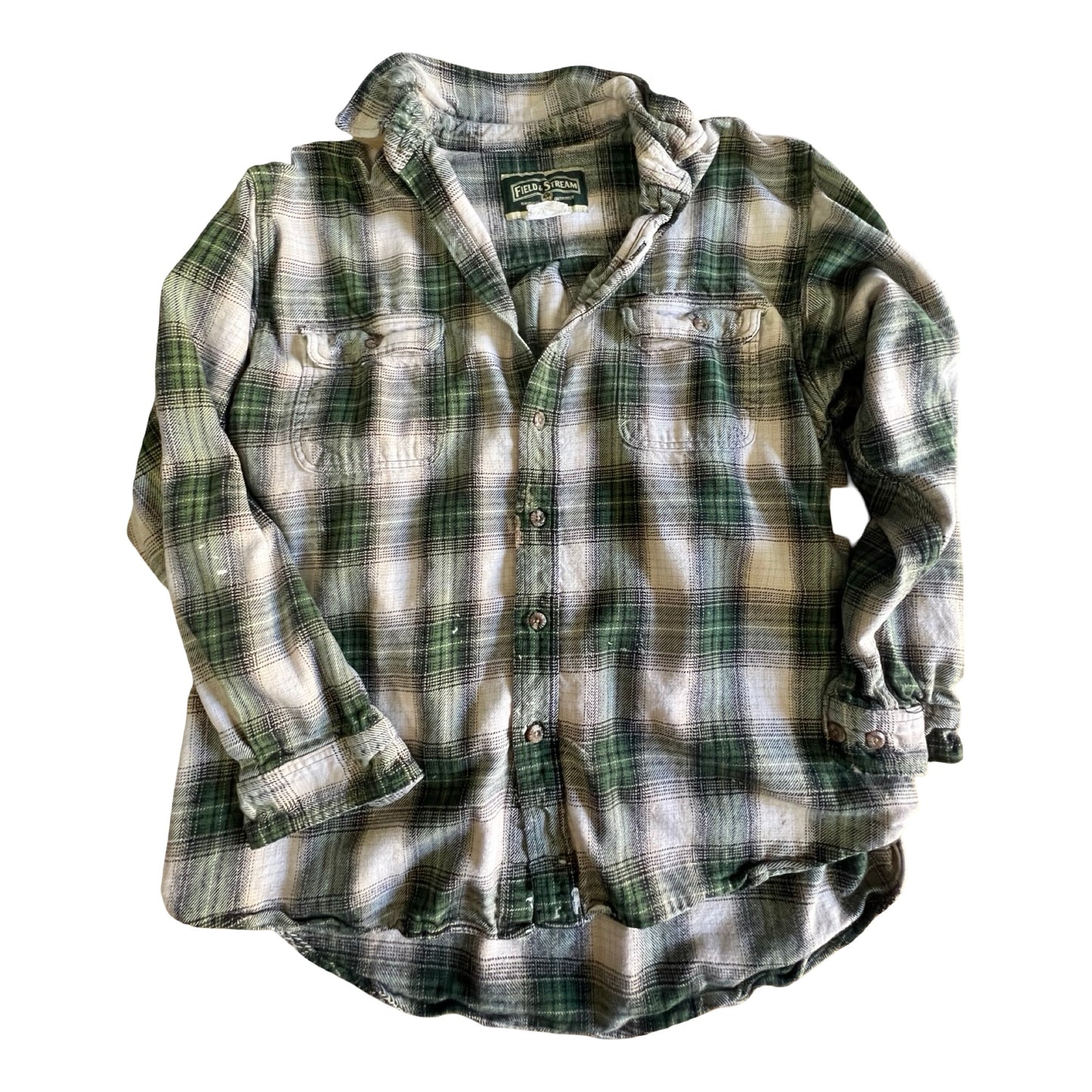 Vintage 80’s Field & Stream Distressed Flannel XL