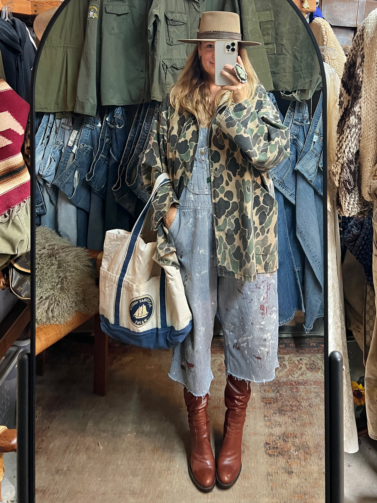 Vintage 1970’s Field N’ Forest Oversized Camo Jacket XXL