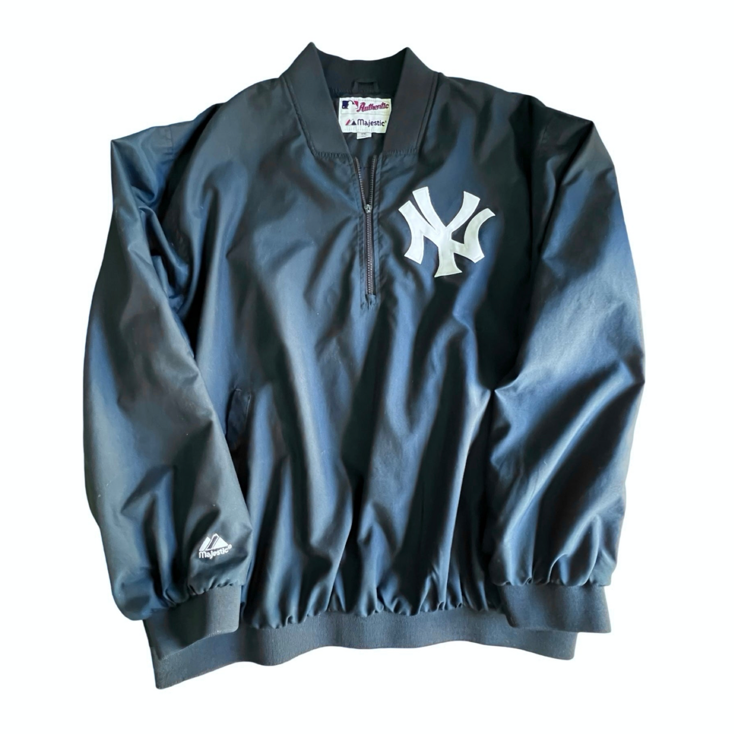 Vintage 90’s Majestic New York Yankees Pullover Windbreaker XXL