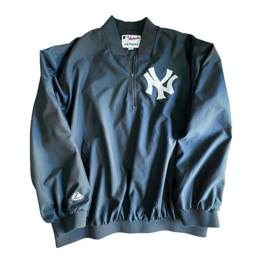 Vintage 90’s Majestic New York Yankees Pullover Windbreaker XXL