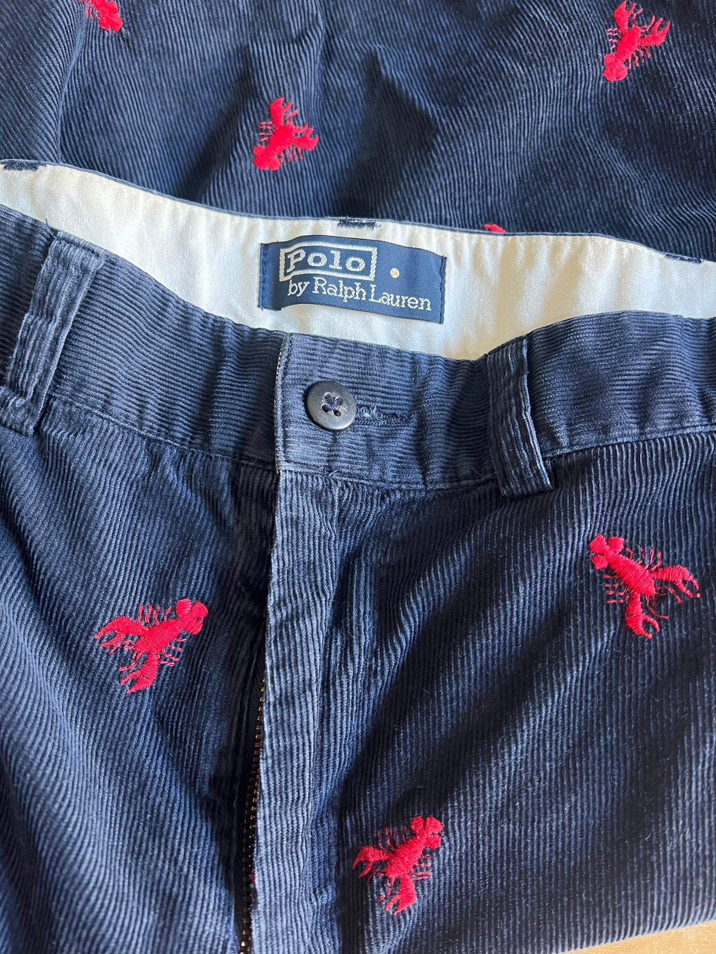 Vintage Polo Ralph Lauren Corduroy Lobster Pants 36