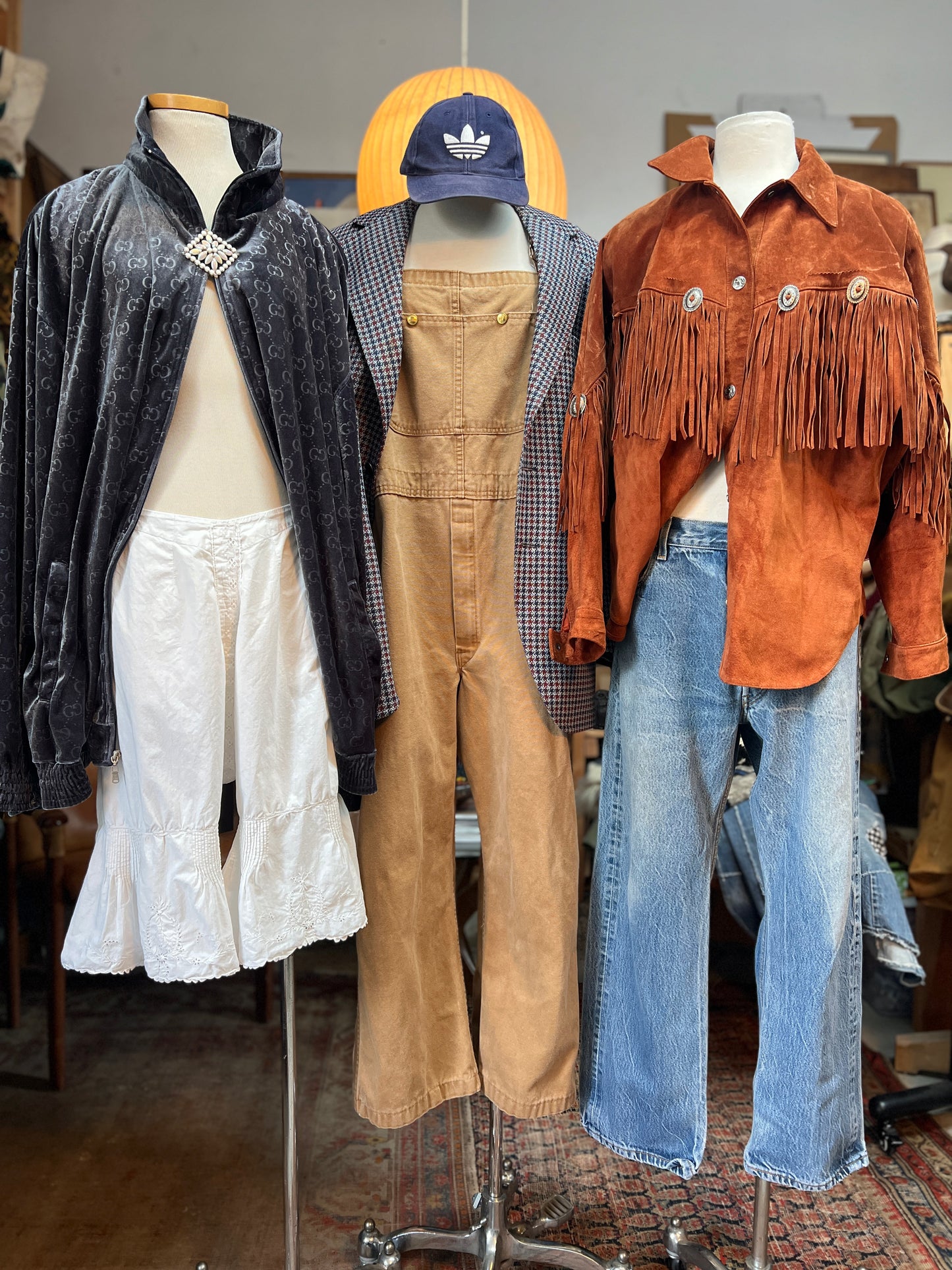 Vintage 90’s Scully Suede Fringe Concho Jacket XL