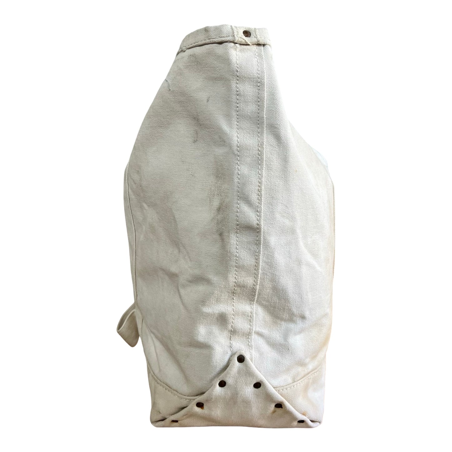 Huge Vintage 1940’s Distressed Heavy Canvas Lineman Tote XL