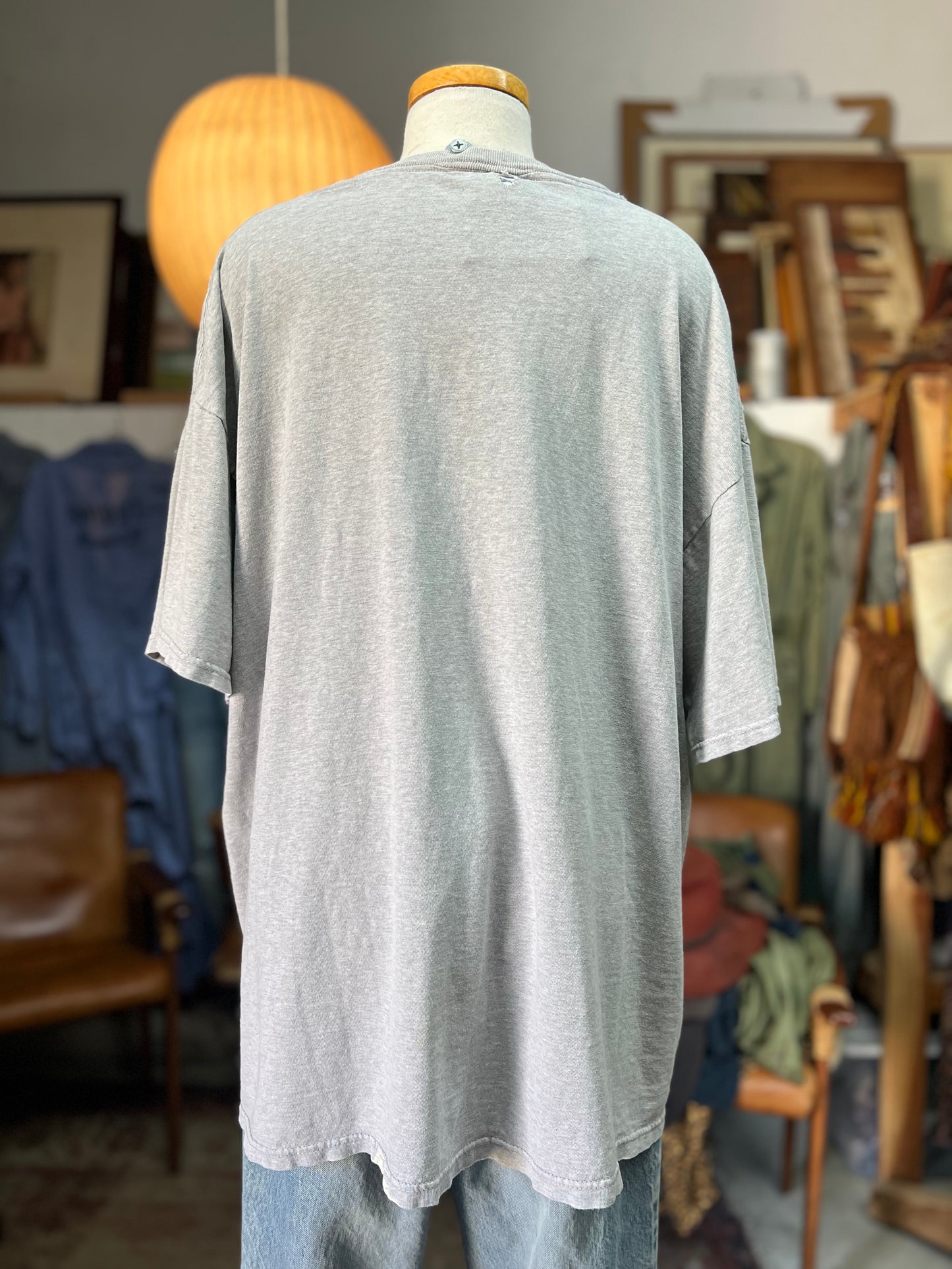 Vintage Distressed FBI Oversized Tee XXL