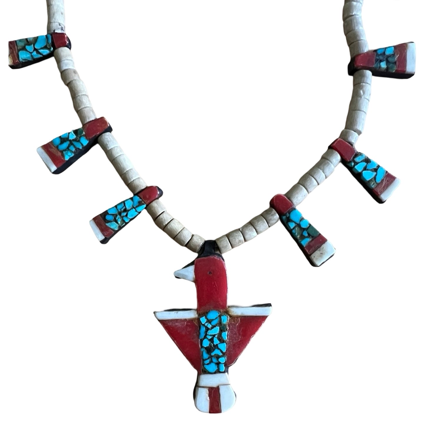 Rare Vintage Santo Domingo Kewa Pueblo
Depression Era Thunderbird Necklace