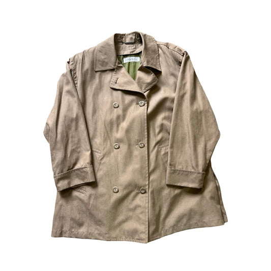 Vintage London Fog Oversized Double Breasted Trench Coat Pea Coat M-XL