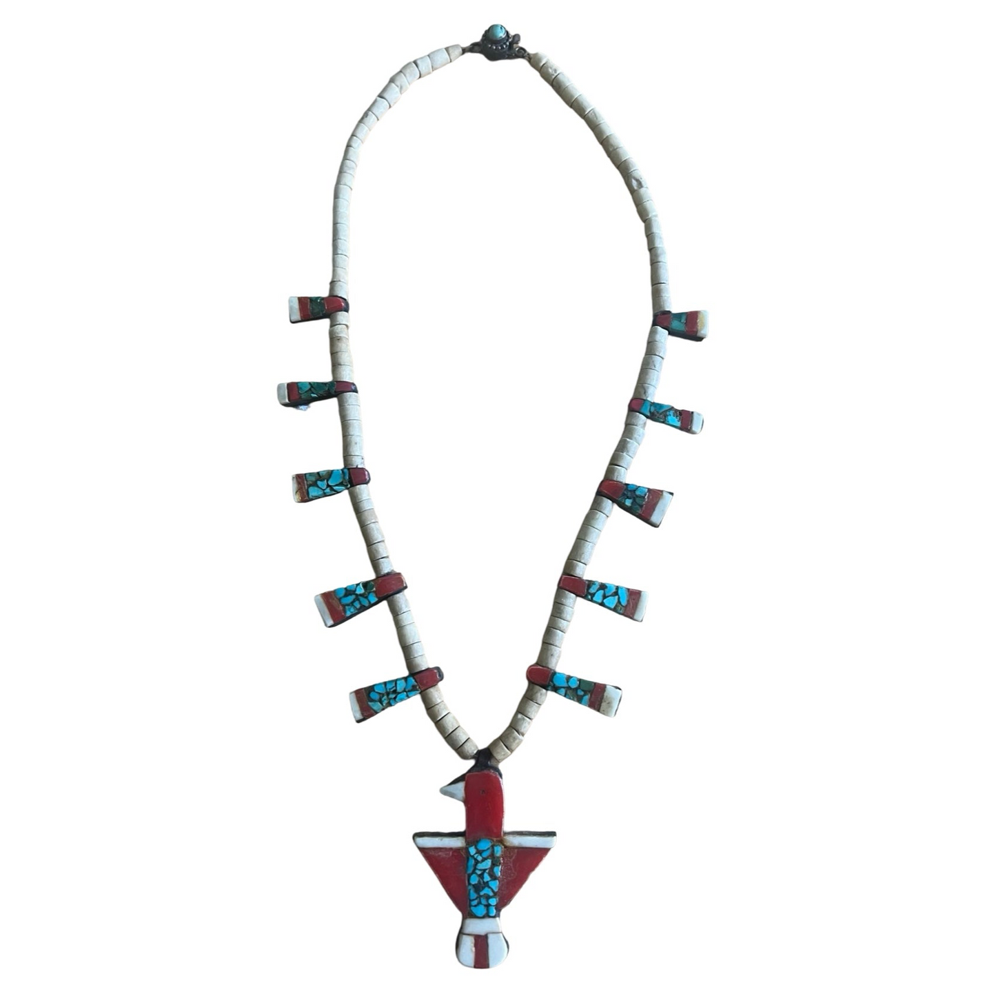 Rare Vintage Santo Domingo Kewa Pueblo
Depression Era Thunderbird Necklace