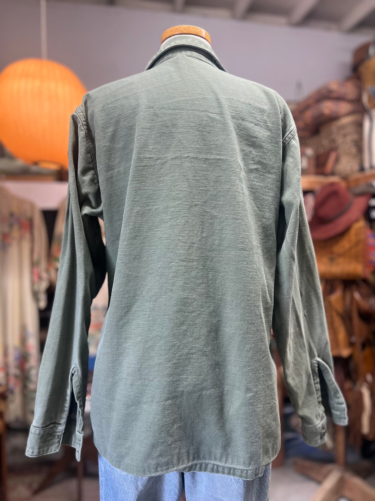 Vintage OG 107 Army Jacket w/ Patch L/XL