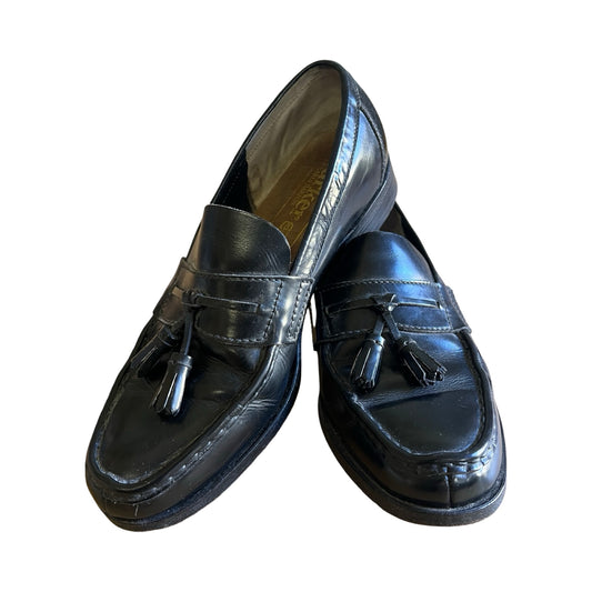 Vintage Barker of Earls Barton Classic Leather Tassel Loafers Men’s 6 Womens 7.5/8 Made In England