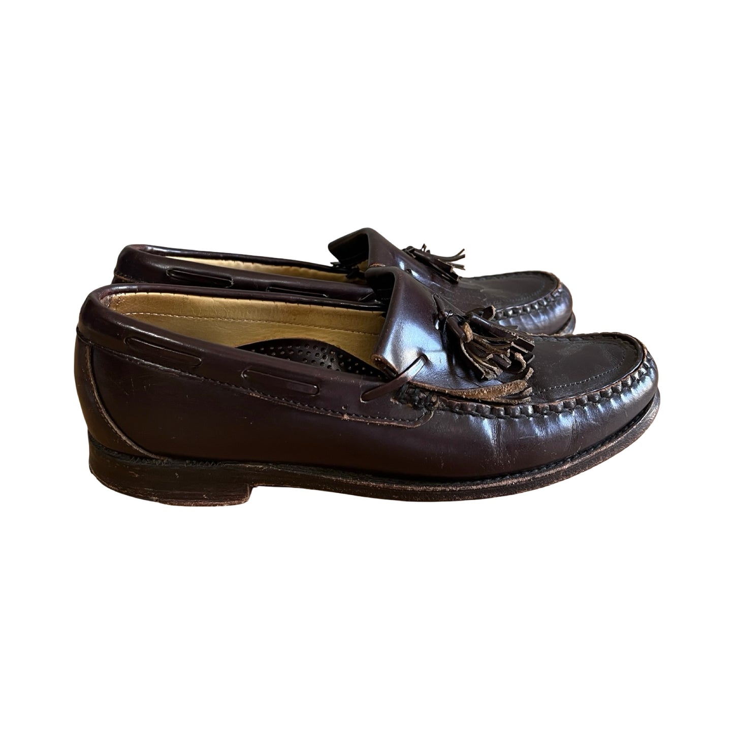 Vintage 80’s Chocolate Brown Brooks Brothers Tassel Loafers Mens 7.5