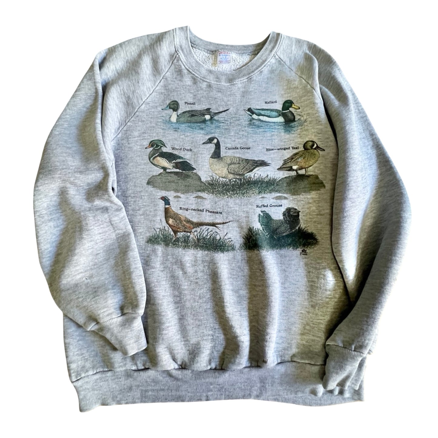 Vintage 1980’s Raglan Sweatshirt New England Fowl XL