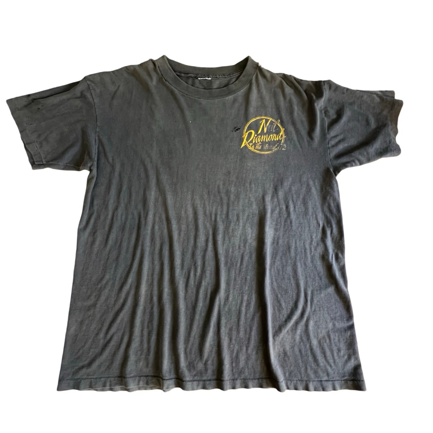 Vintage Neil Diamond In The Round 1992 Distressed Single Stitch Tour Shirt XL