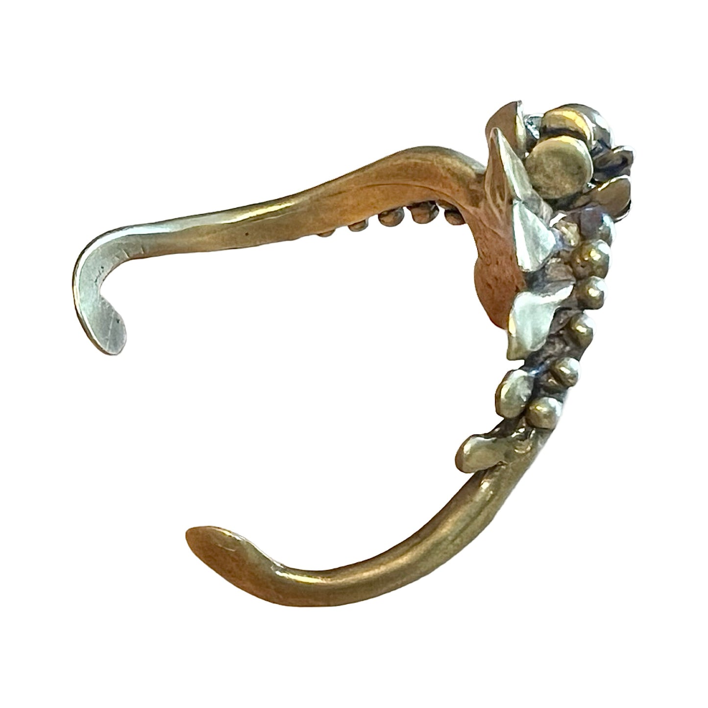 Vintage 1977 Signed Stephen Burr Modernist Brass Cuff