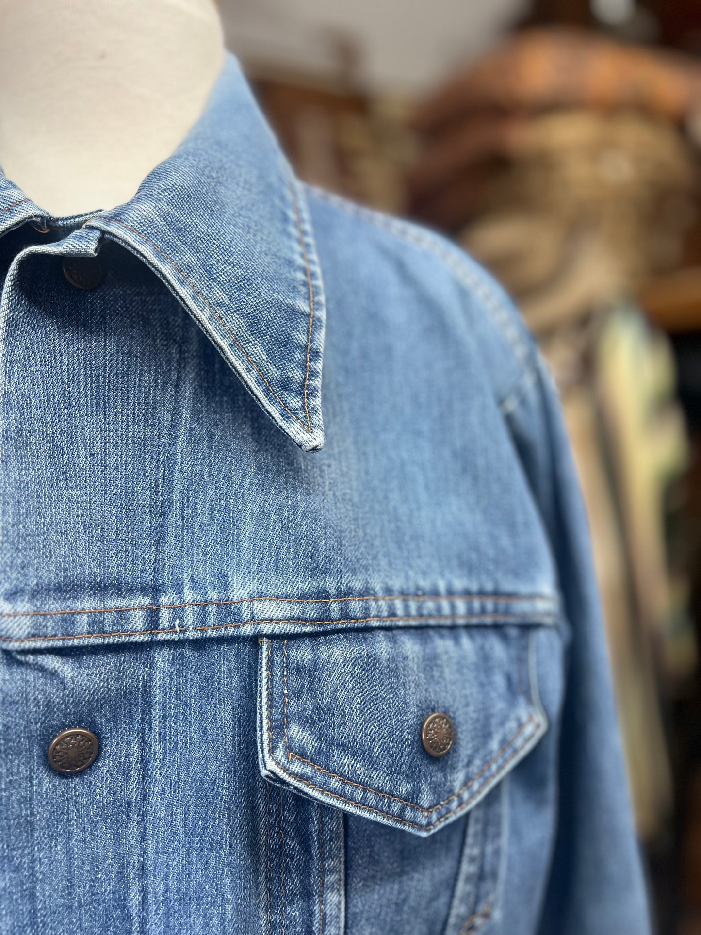 Vintage 70’s JC Penney Denim Snap Front Workwear Jacket
