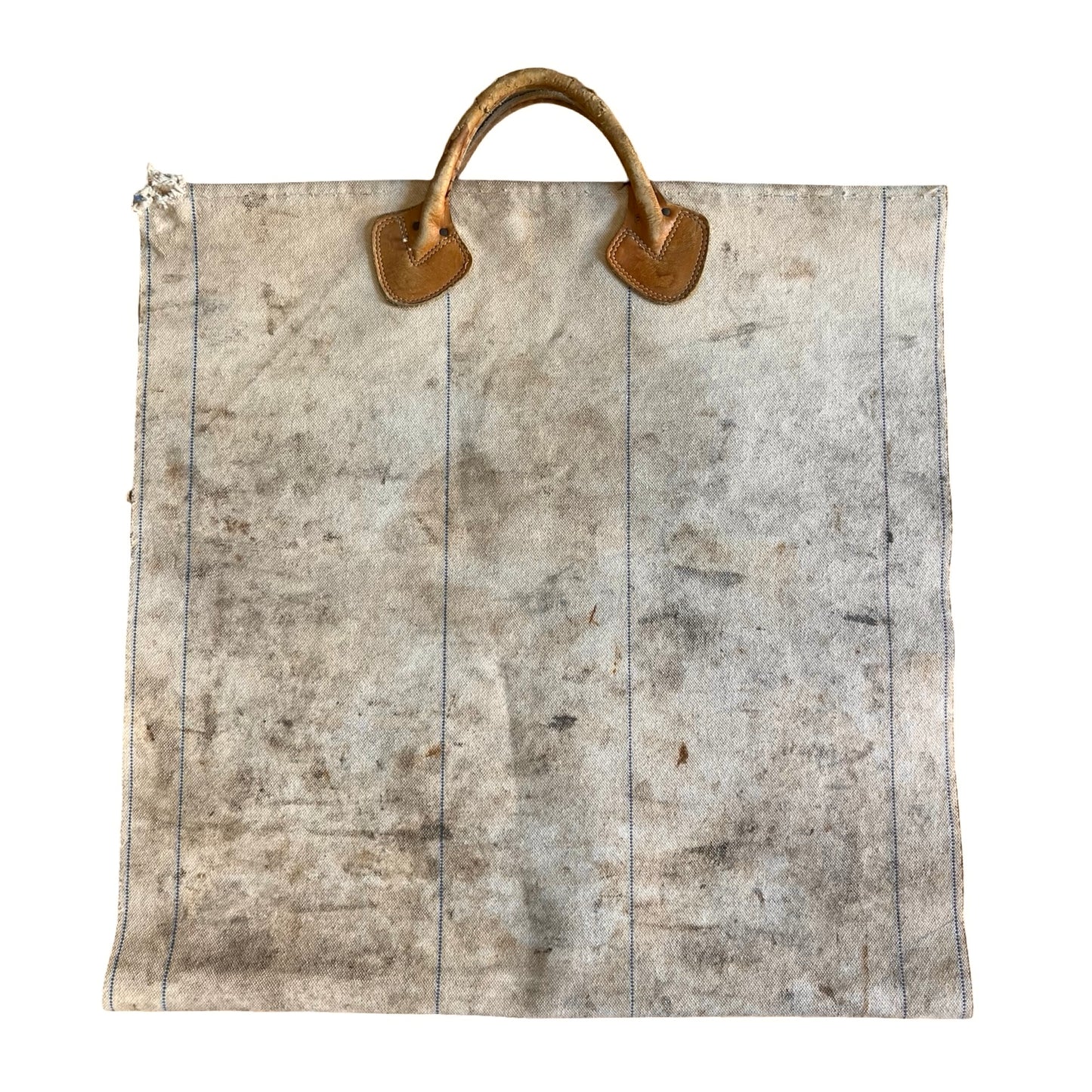 Vintage 1980’s LL Bean Firewood Carrier Tote Leather Handles
