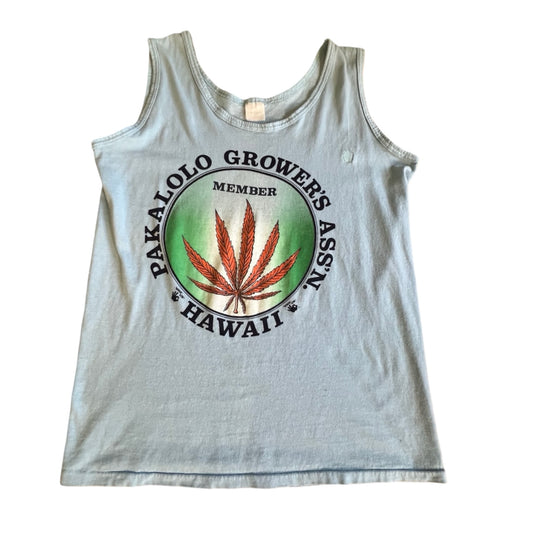 Super Rare 70’s Pakalolo Grower’s Ass’n Hawaii Single Stitch Tank Top M