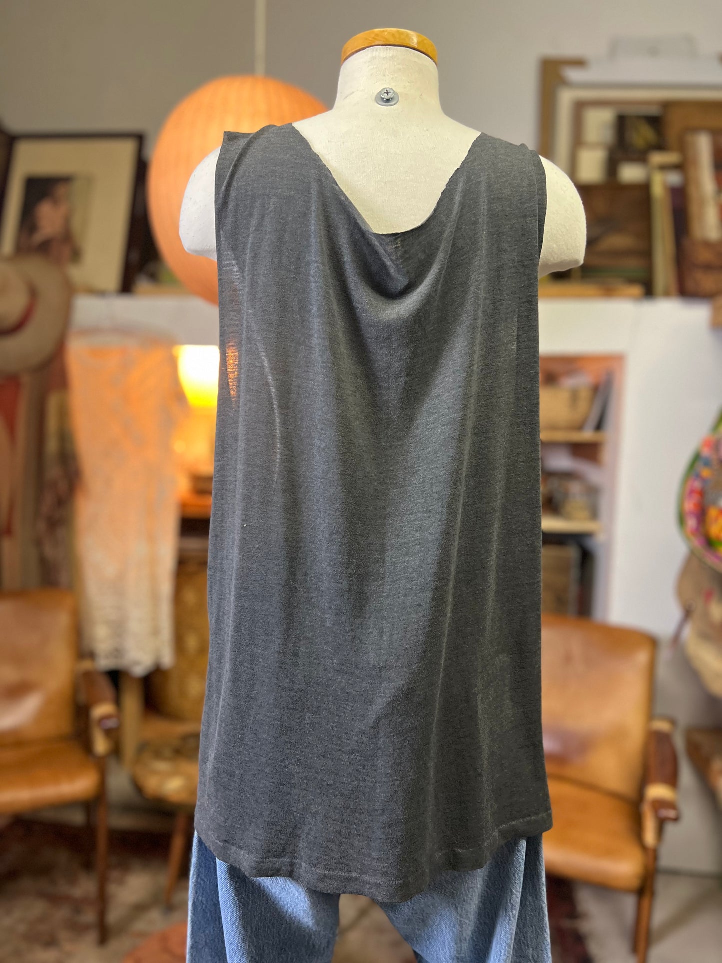 Vintage 1988 “American By Birth US Army By Choice” Cut Off Single Stitch Tank T-Shirt L
