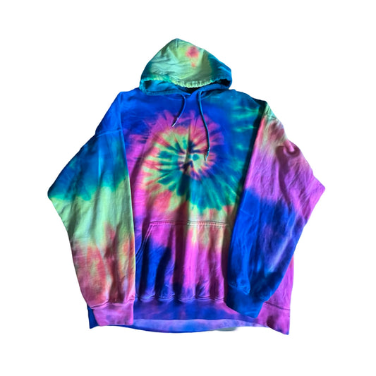 Oversized Tie Dye Hoodie Made In Los Angeles XXL
