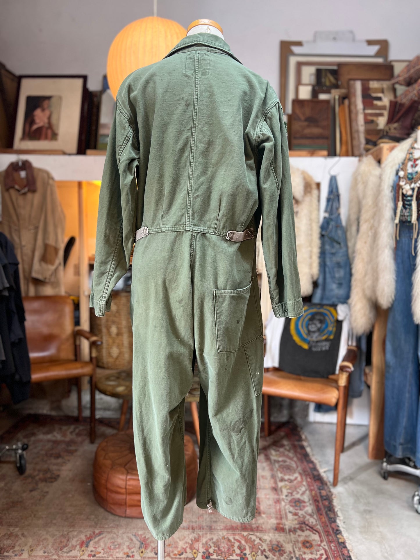 Vintage Distressed Army Jumpsuit McDonald L