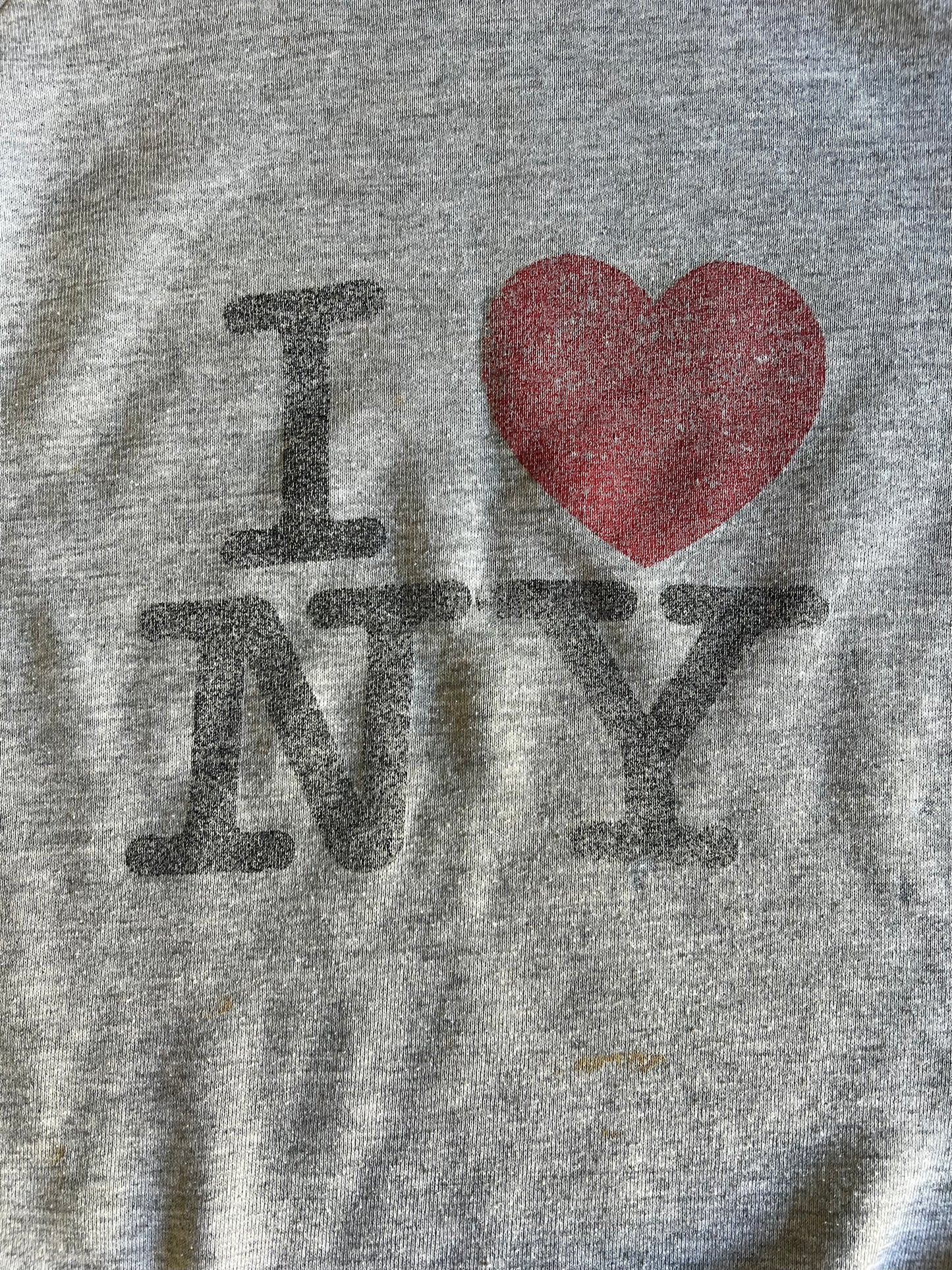 Vintage 90’s I Love New York Raglan Sweatshirt Worn To Perfection Classic NYC