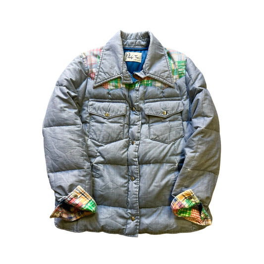 Vintage 70’s Pacific Trail Quilted Down Ski Jacket Patchwork Campcore