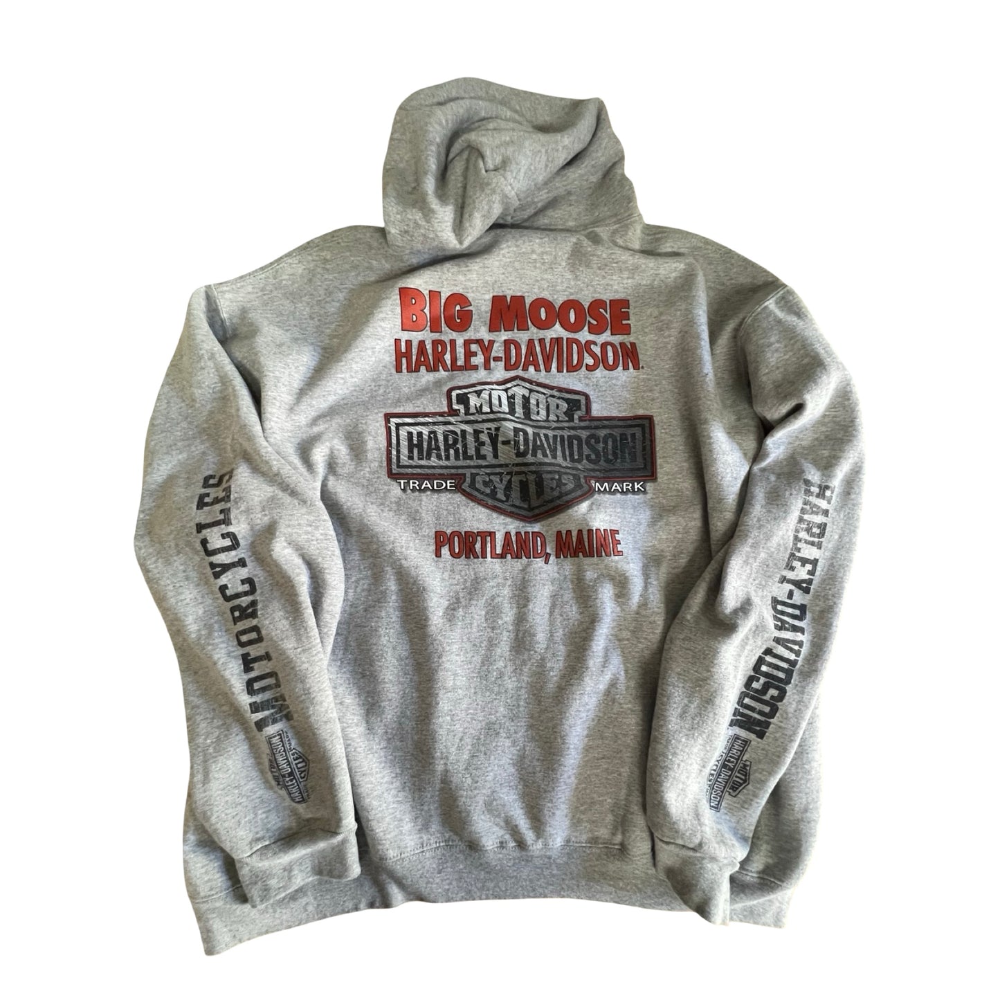 Harley Davidson Big Moose Portland Maine Hoodie 2015 XL/XXL