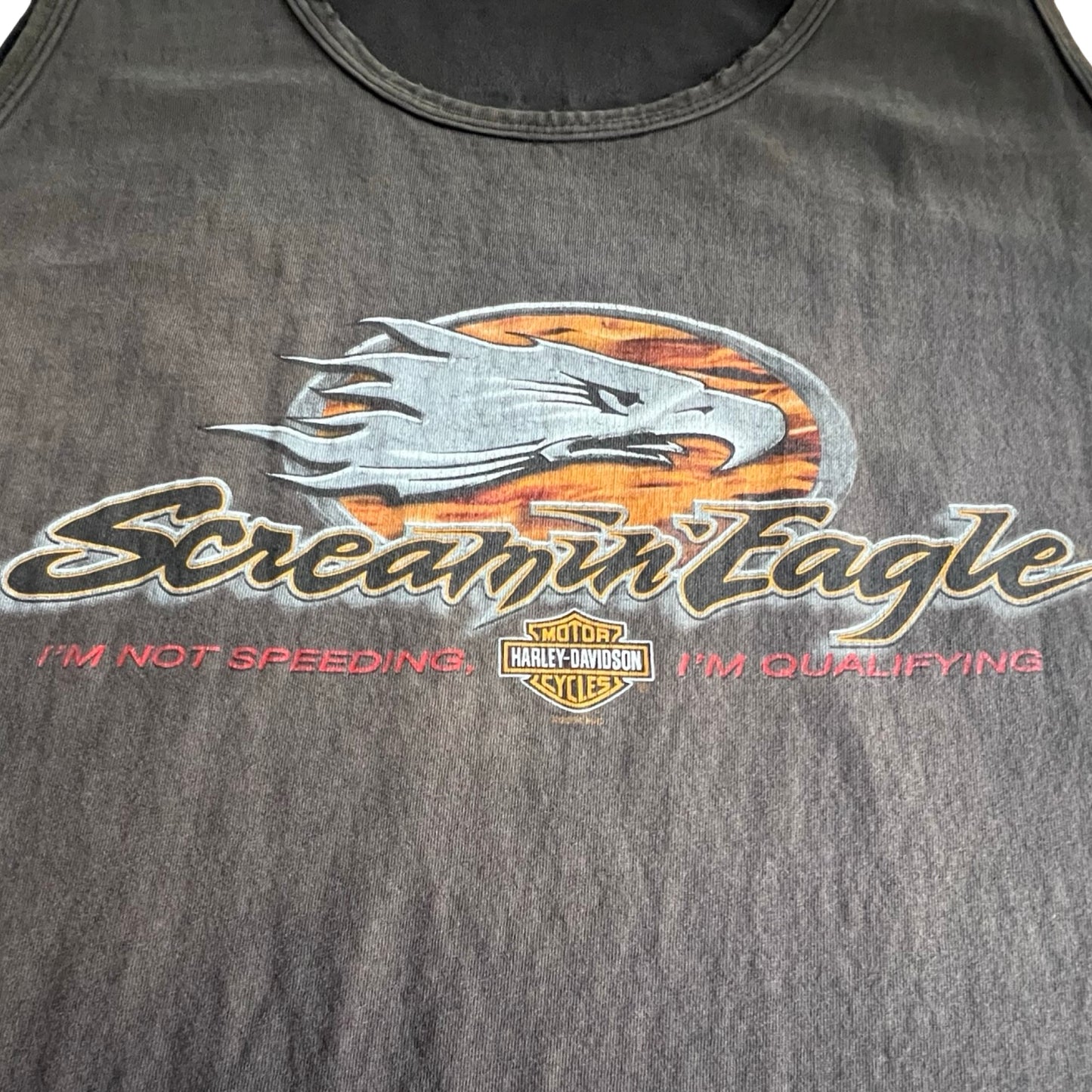 Vintage Rare Screaming Eagle Oversized Harley Tank 3XL
