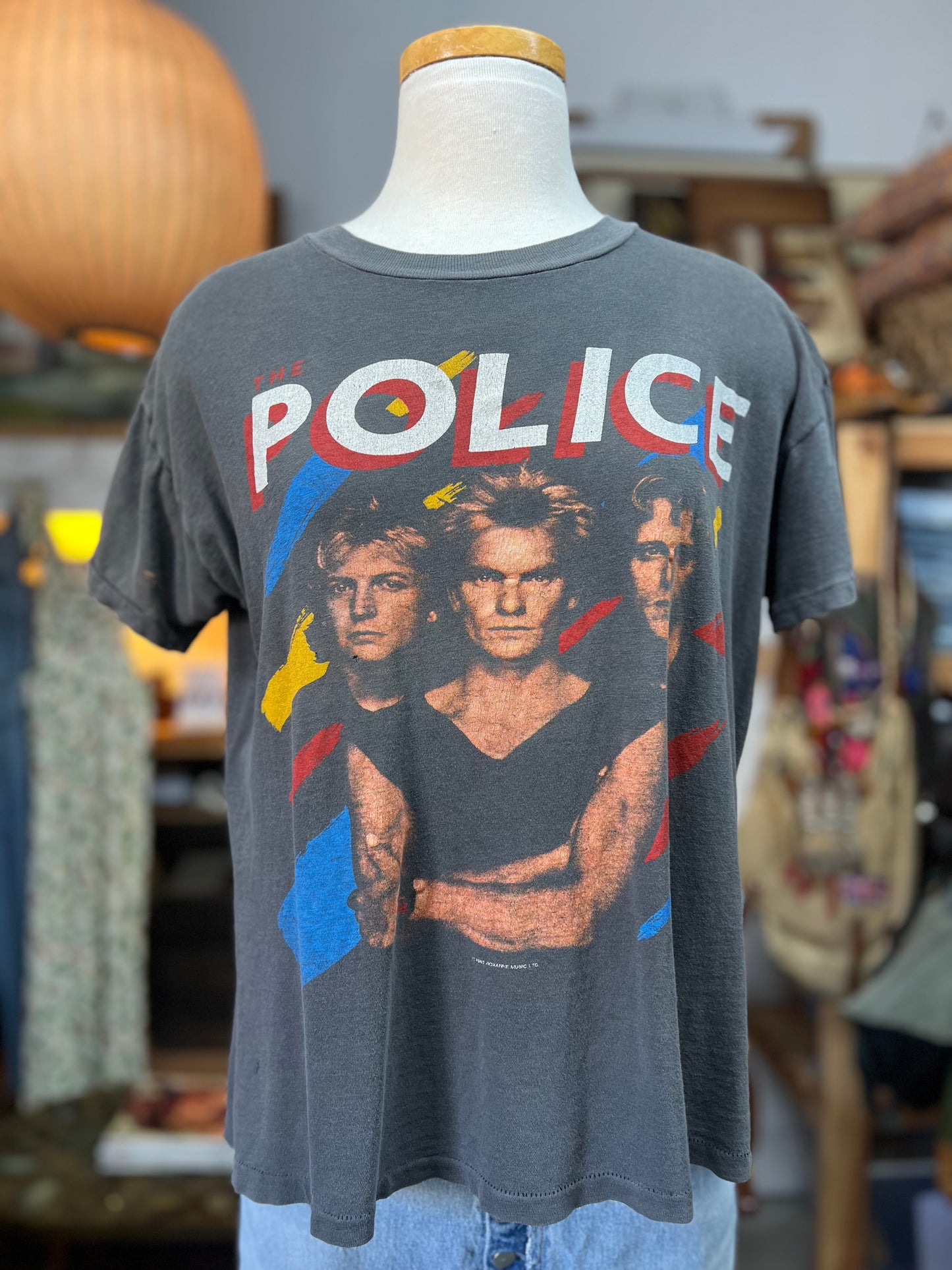 Vintage Original The Police 1983 Synchronicity Tour Rock Tee Worn To Perfection