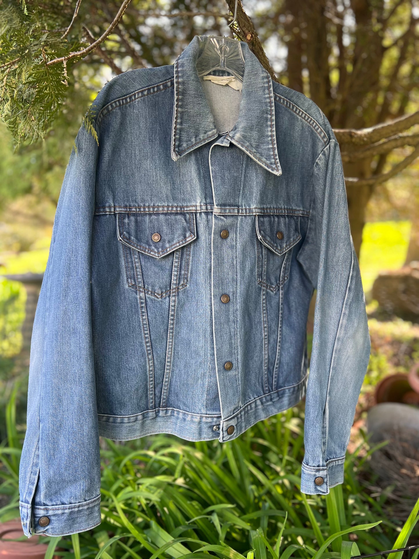 Vintage 70’s JC Penney Denim Snap Front Workwear Jacket