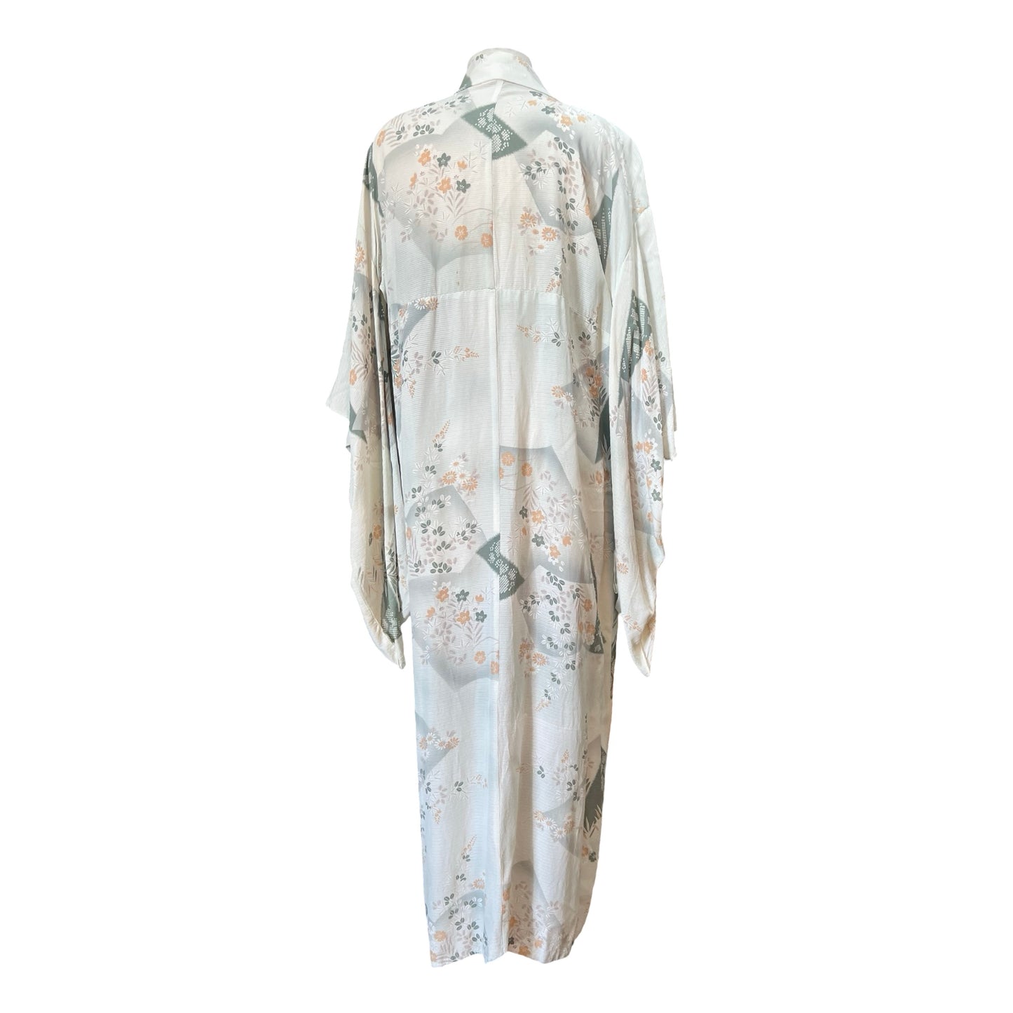 Vintage 1960’s Handmade Abstract Floral Kimono O/S