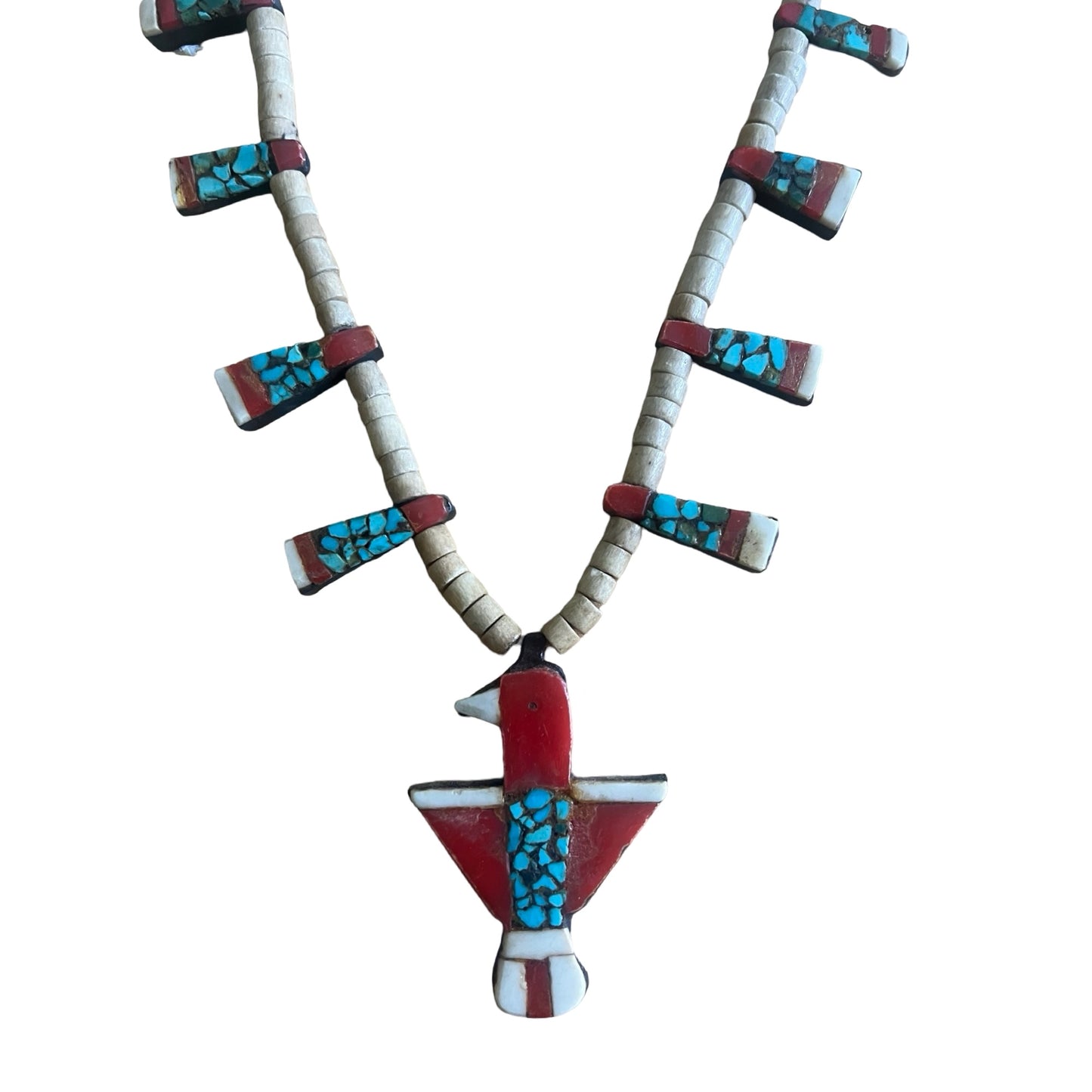 Rare Vintage Santo Domingo Kewa Pueblo
Depression Era Thunderbird Necklace