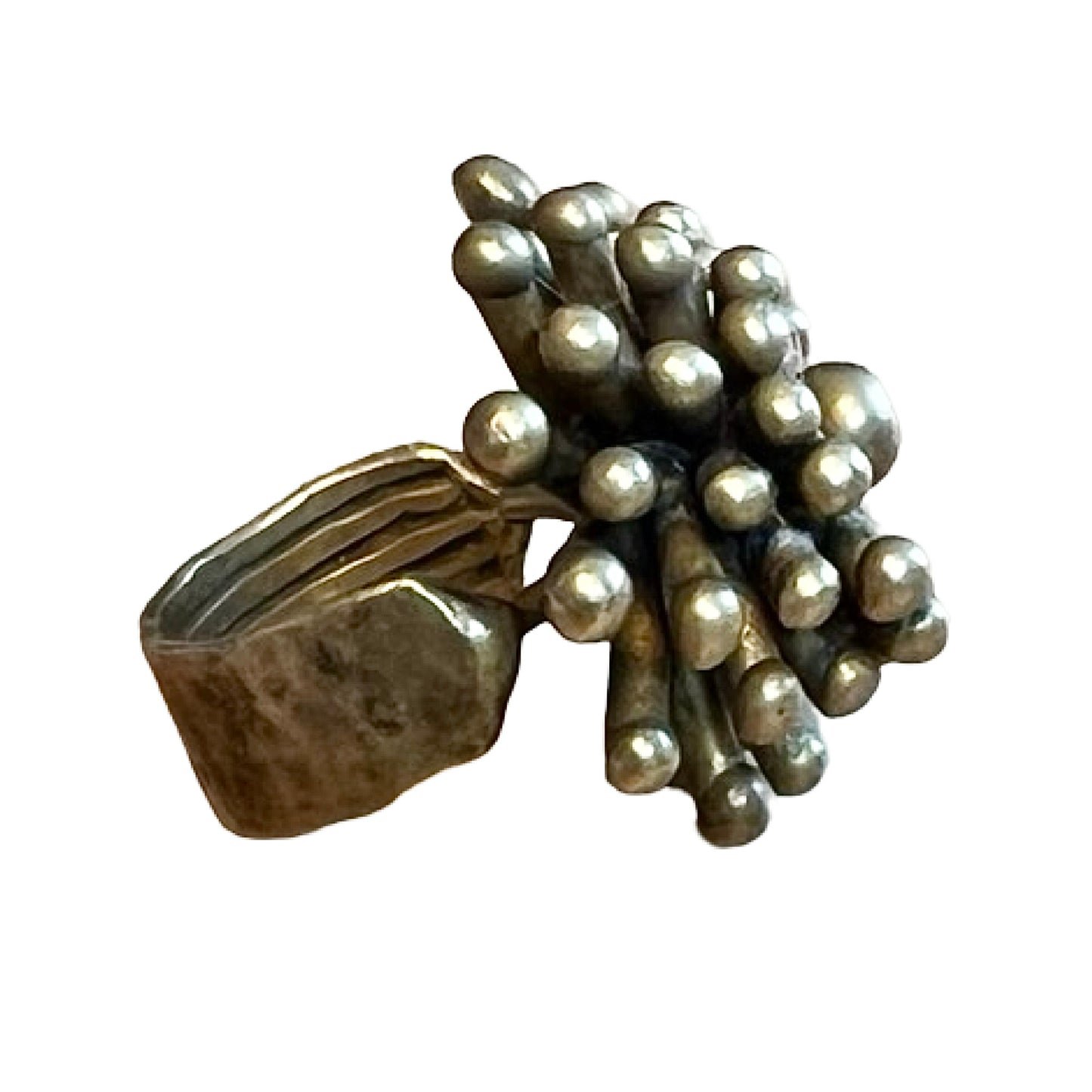 Vintage 60’s Modernist Brass Ring Pal Kepenyes Era 6.5