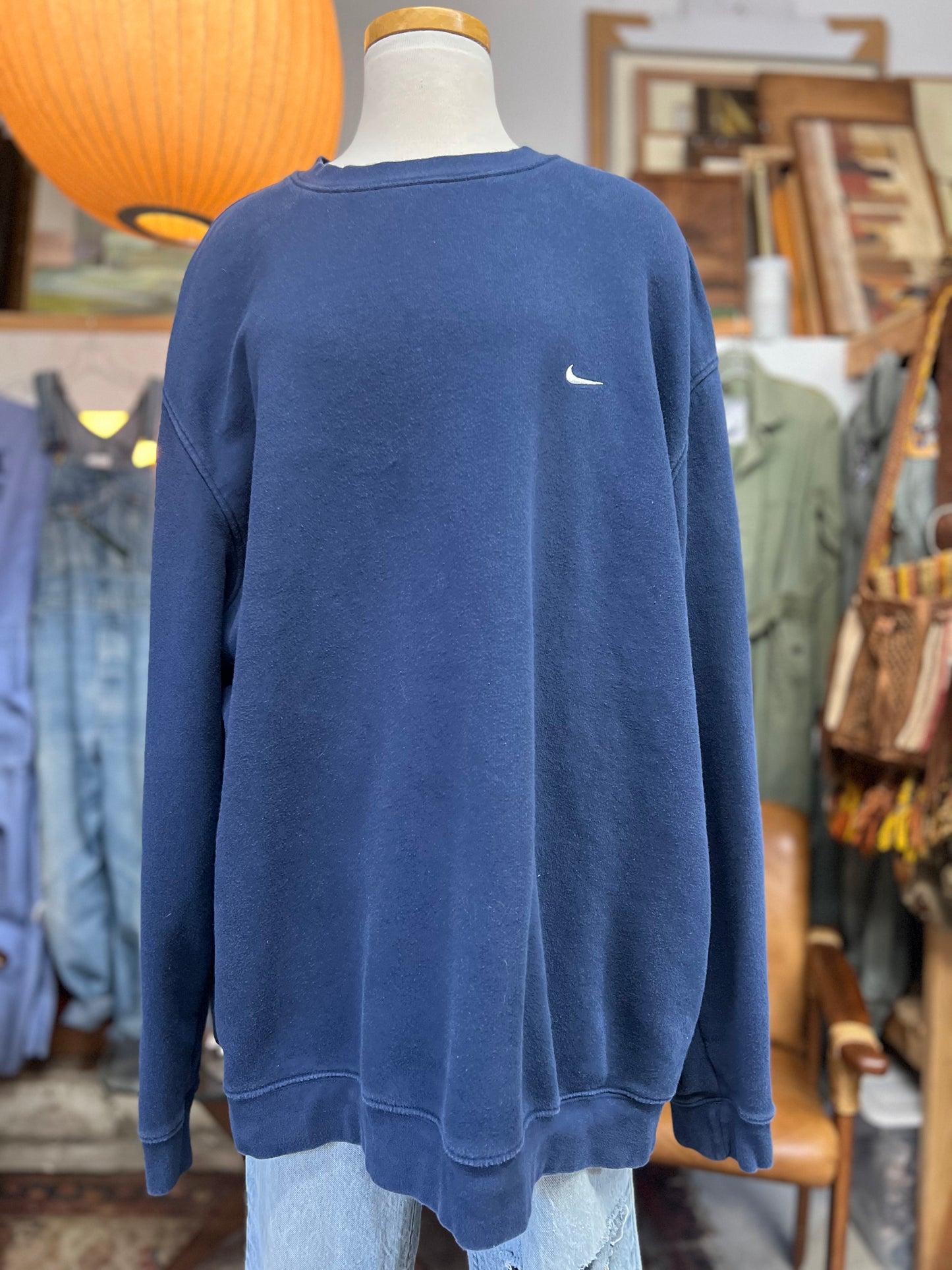 Vintage Y2K Oversized Silver Label Nike Sweatshirt 2XL