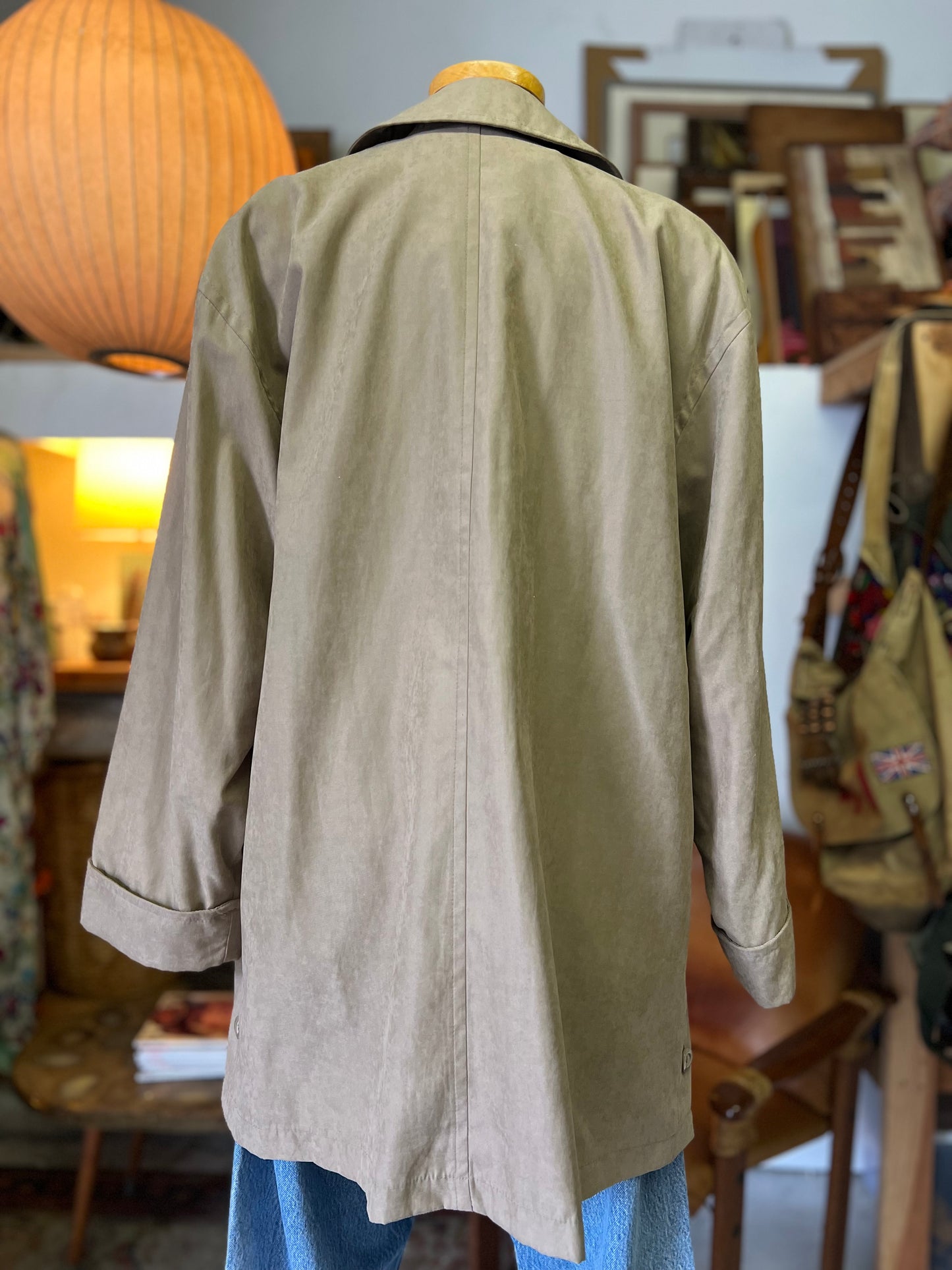 Vintage London Fog Oversized Double Breasted Trench Coat Pea Coat M-XL