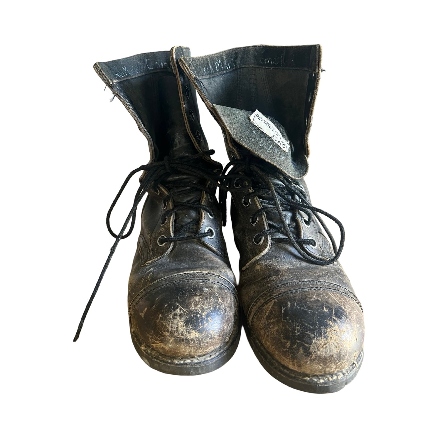 Vintage 80’s Ansi Distressed Biltrite Military Steel Toe Combat Boots Women’s 8.5/9