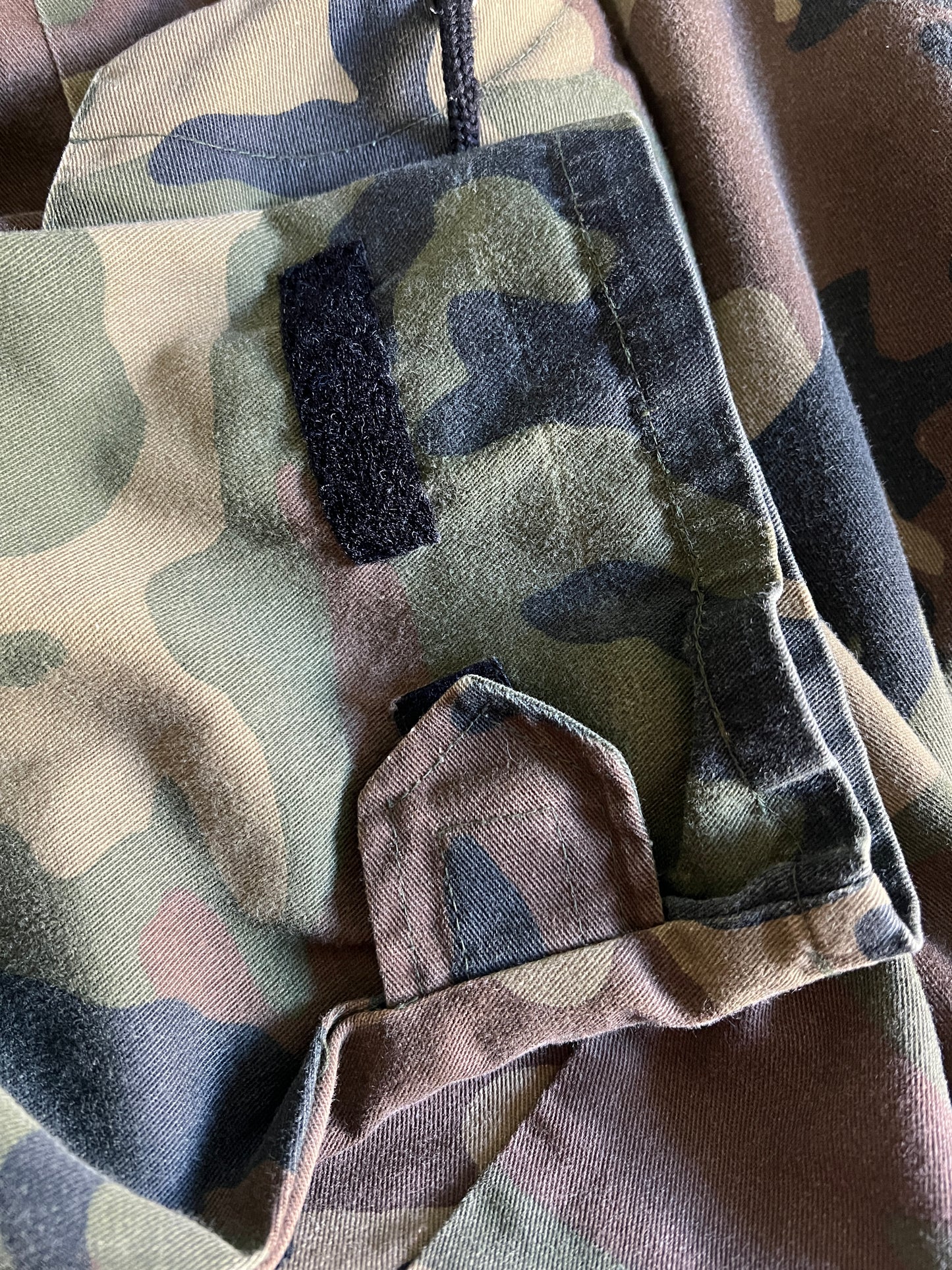 Vintage Military Issued Woodland Camo Hooded Anorak 3XL