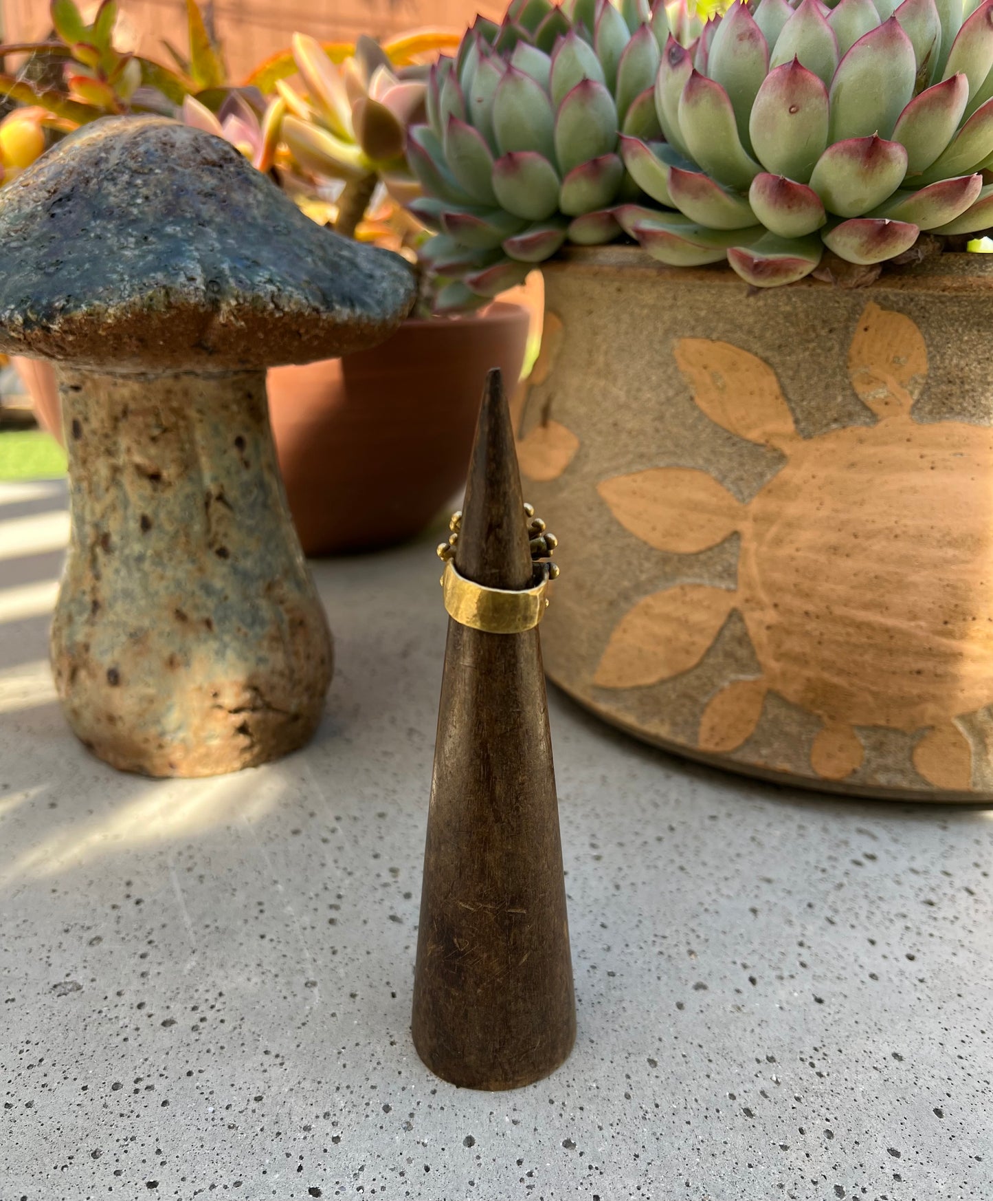 Vintage 60’s Modernist Brass Ring Pal Kepenyes Era 6.5