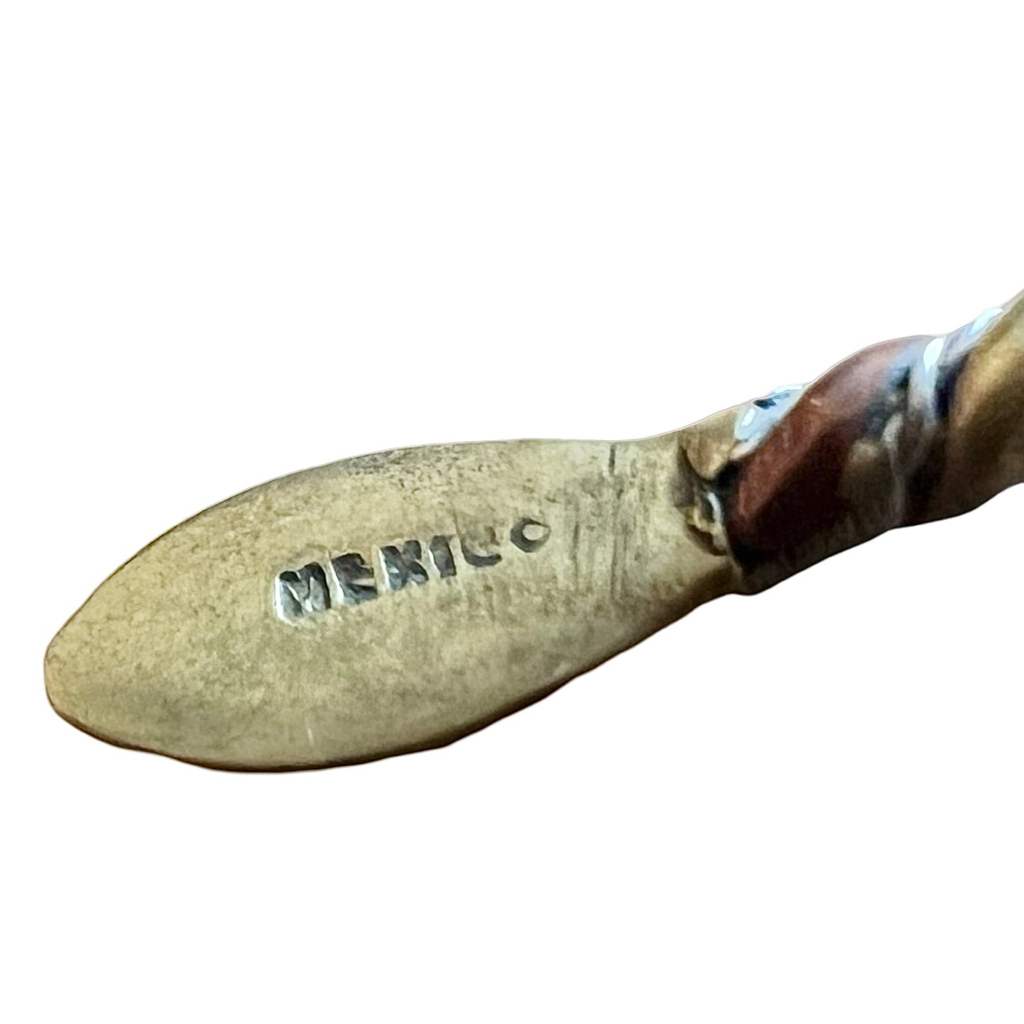 Vintage 1980’s Twisted Mixed Metal Adjustable Cuff w/ Snake Heads